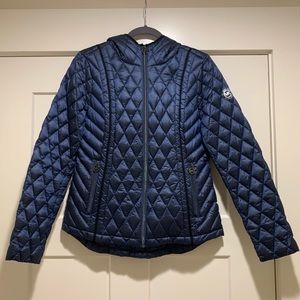 MICHAEL KORS DOWN COAT Metallic Blue Women